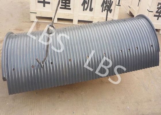 High Strength Steel Wire Rope Split LBS Grooving For Offshore Crane Main Drum