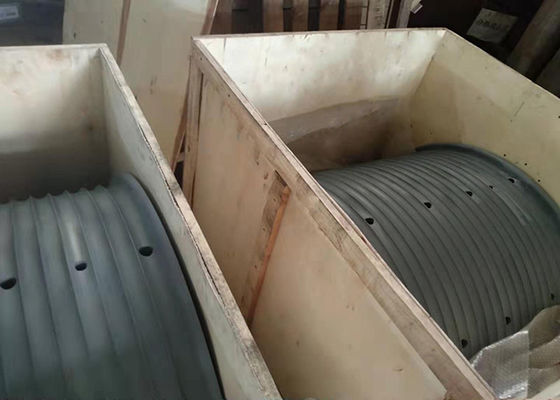 Douilles cannelées par tambour en acier de haute résistance de treuil de grand diamètre entièrement usinées